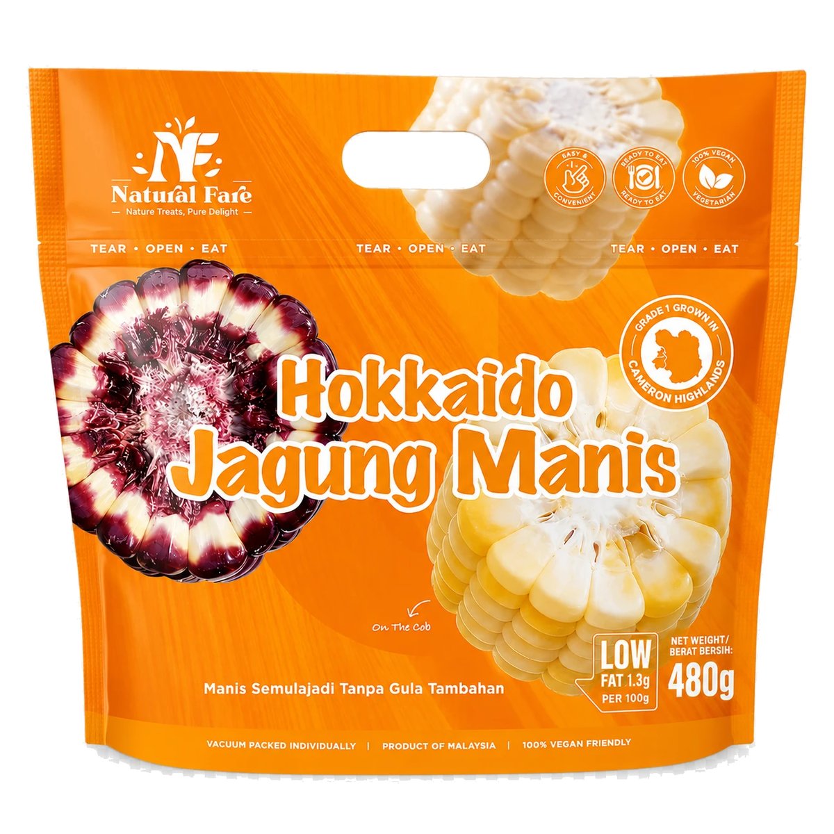 The Natural Fare Corn Cuts 6-in-1 bag, 480 g
