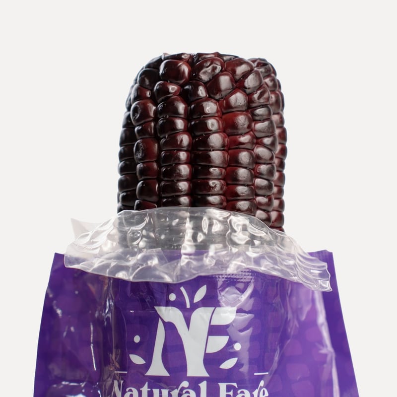 Purple Sweet Corn, opened pack
